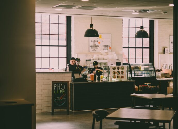 Photo Coffee shop interior
