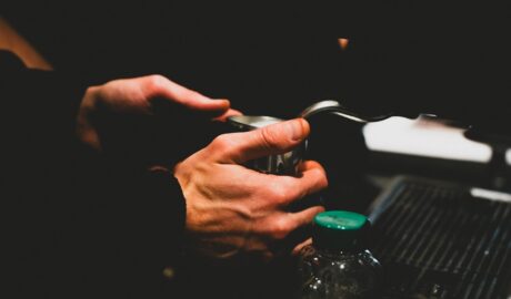 Photo coffee preparation