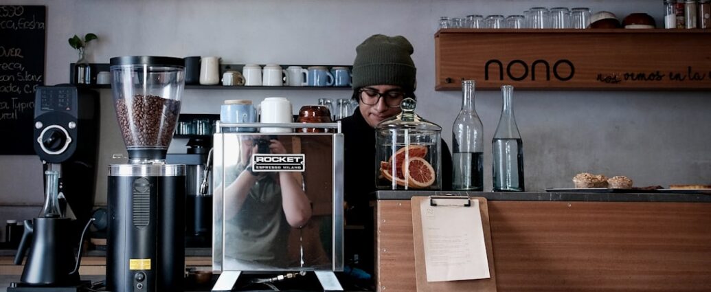Photo coffee preparation