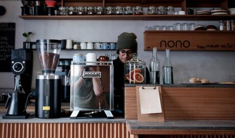 Photo coffee preparation