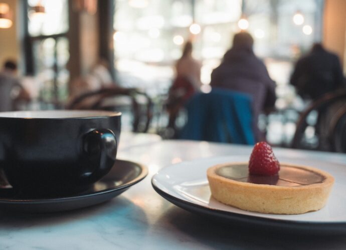 Photo coffee and dessert association