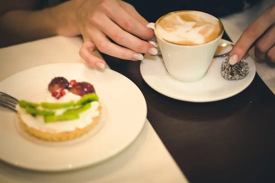 Photo coffee and dessert association