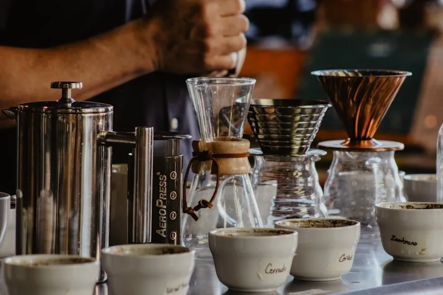 Photo coffee preparation methods