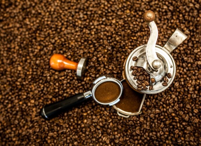 Photo coffee preparation