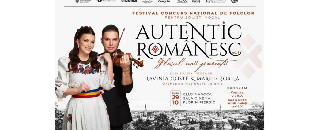 Se caută noile voci ale folclorului românesc. Lavinia Goste și Marius Zorilă vă invită la Festivalul-Concurs Național „AUTENTIC ROMÂNESC”