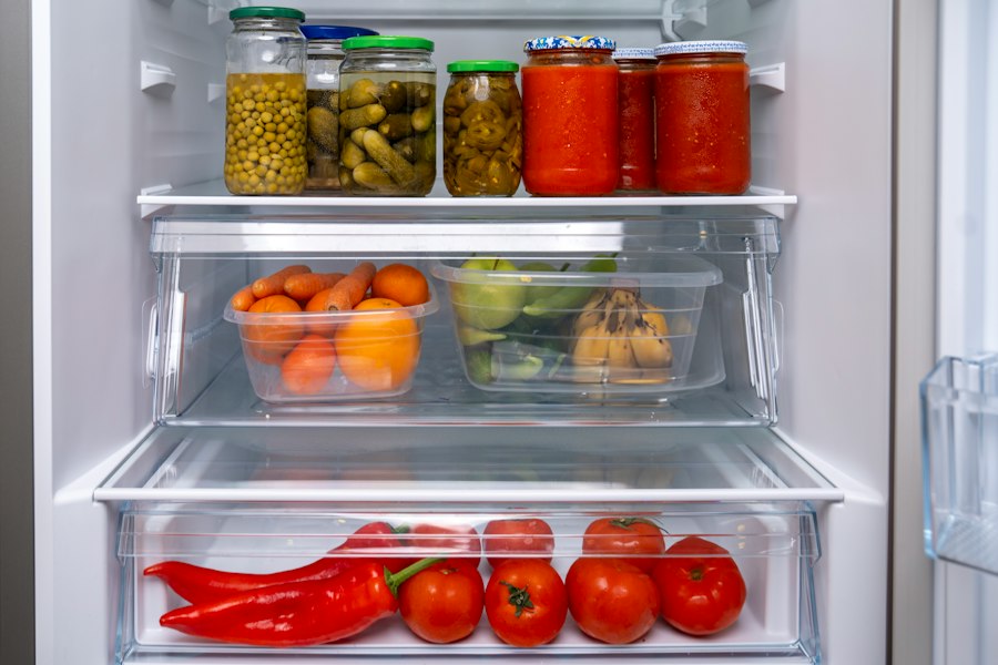 storage of fresh ingredients