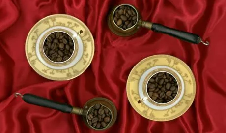 Photo Turkish coffee sand brewing secrets