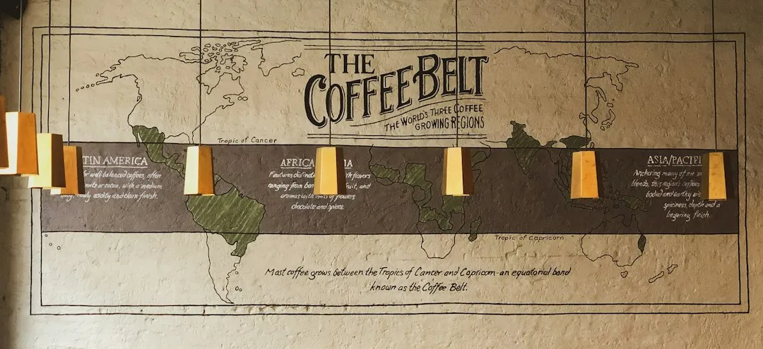 Photo coffee economy infographic